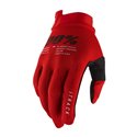 100%, rukavice Itrack RED, červená barva, velikost XL 