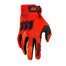 111 Racing, rukavice Moto 111, RED/BLACK, barva červená/čarná, velikost L