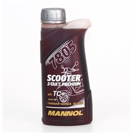 Mannol, olej do benzinu, 2T PREMIUM Scooter 0,5L (7805) (24)