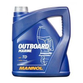 Mannol, olej do benzinu, 2T OUTBOARD MARINE TC-W3 API TD 4L (7207) (4)