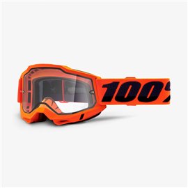 100%, brýle Accuri 2 Enduro Moto Goggle Orange -  dvojité sklo, barva oranžová/černá