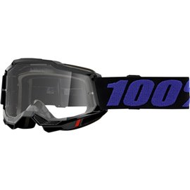 100%, MX brýle Accuri 2 Moore - barva černá/modrá, čiré sklo
