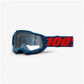 100%, MX brýle Accuri 2 Odeon - barva modrá/červená, čiré sklo
