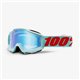 100%, MX brýle Accuri MALDIVES, barva modrá, modré zrcadlové sklo (+ čiré sklo navíc)