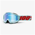 100%, MX brýle Accuri MALDIVES, barva modrá, modré zrcadlové sklo (+ čiré sklo navíc)