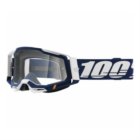 100%, MX brýle Racecraft 2 Goggle CONCORDIA - čiré sklo, barva granátová/bílá 