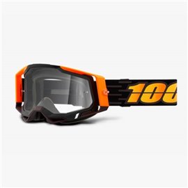 100%, MX brýle Racecraft 2 Goggle COSTUME 2 - čiré sklo, barva černá/oranžová