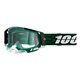 100%, MX brýle Racecraft 2 Goggle MILORI - čiré sklo, barva zelená/bílá/černá 