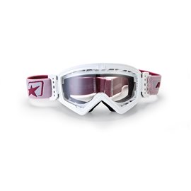 Ariete, MX brýle Mudmax EASY, barva bílá / růžová, sklo Anti Fog, Anti Scratch, UV, pěna 3 vrstvy
