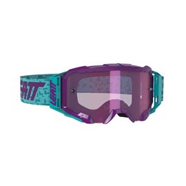 Leatt, brýle Velocity 5.5 IRIZ Goggle AQUA LENS PURPLE 78% -, barva tyrkysová/fialová, fialové zrcadlové sklo
