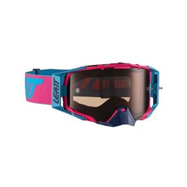 Leatt, brýle Velocity 6.5 Goggle PINK/CYAN LENS ROSE UC 32% -, barva růžová/modrá, zrcadlové kouřové sklo