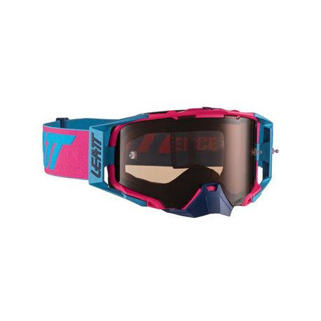 Leatt, brýle Velocity 6.5 Goggle PINK/CYAN LENS ROSE UC 32% -, barva růžová/modrá, zrcadlové kouřové sklo