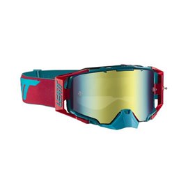 Leatt, brýle Velocity 6.5 IRIZ Goggle RED/TEAL LEATT BRONZ 22% -, barva červená/modrá, zrcadlové sklo