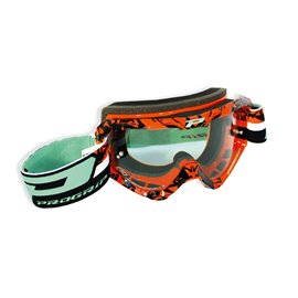 Progrip, MX brýle PG3450 LS RIOT, barva oranžová / černá (sklo PG3298 Light Sensitive, Antiscratch, No Fog, Anti UV) 