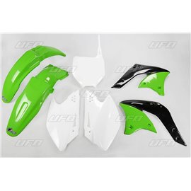 UFO, sada plastů, Kawasaki KXF 250 '06 barva OEM (zelená/bílá)