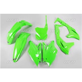 UFO, sada plastů, Kawasaki KXF 250 '18-19 zelená Fluo barva