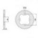 CHT ZĘBATKA TYLNA 4303 39 HONDA TRX 250 300400 450 (2113-39) (JTR1350.39) (ŁAŃC.520)