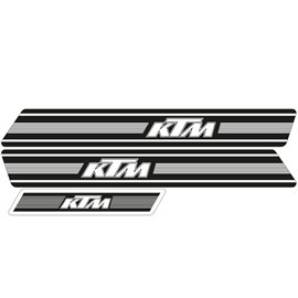 Tecnosel, sada polepů, KTM GS '74-'76, Replica OEM KTM, černý podklad