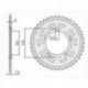 SUNSTAR ZĘBATKA TYLNA 4508 43 KTM 950/990/1190 RC8 /DUKE/ SUPERMOTO (JTR898.43) (ŁAŃC. 525) (450843JT)