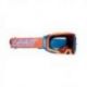 LEATT (nowy kod 2022) GOGLE VELOCITY 5.5 GOGGLE NEON ORANGE LIGHT GREY 58% - KOLOR POMARAŃCZOWY/NIEBIESKI SZYBKA DYMIONE LUSTRO