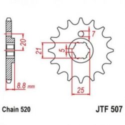 ProX, sada ložisek zadní vidlice, Yamaha XT 600 84-89 (28-1151)