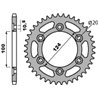 PBR, rozeta 1027 43 C45 Ducati MONSTER 600 95-99 (JTR735.43) (řetěz 520)