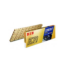 DID 520 ERV7-118 zlatý řetěz (118 článků) X-RING (rozpojený + nýtovací spojka) - nahrazuje 520ERV3-118