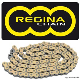 Regina, řetěz 520EBE-ORO (118 článků) TOURING-STREET do 250 ccm zlatý (spojka řetězu) (135EB-ORO/031) (bez o-kroužků)