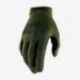 100 PROCENT (2022) RĘKAWICE CROSS/ENDURO MODEL RIDECAMP GLOVES FATIGUE KOLOR ZIELONY (MILITARNY) ROZMIAR S STARY KOD: 10018-190-