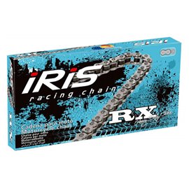 Iris, 520 RX-112 řetěz (112 článků) bez O-kroužků (se spojkou), stříbrná barva