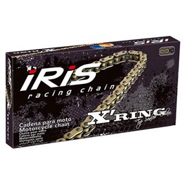 Iris, 520 XR-118 řetěz (118 článků)s X-kroužky (se spojkou) zlatá barva