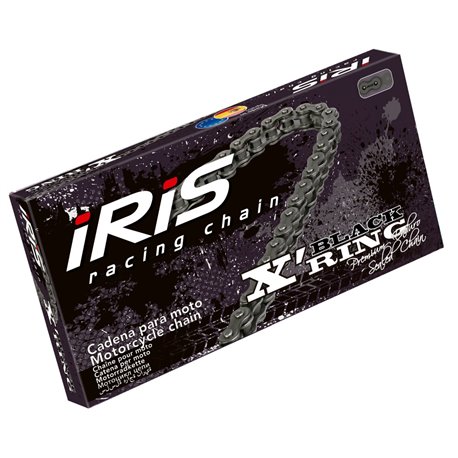 Iris 520 XR-108 řetěz (108-článků) X-RING (rozpojený + spojka), černá barva (do 600ccm) (35,0KN)