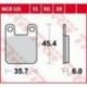TRW LUCAS ZF KLOCKI HAMULCOWE KH193 SINTER SPORT SUZUKI AY 50 KATANA '98-'06, PEUGEOT ELYSTAR/XP6 50 '02-'14, DERBI ATLANTIS CIT