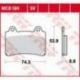 TRW LUCAS ZF KLOCKI HAMULCOWE KH123 ORGANIC YAMAHA FZR 750/1000 GENESIS '86-'88, TRX 850 '96-'99, FJ 1200 '91-'95, XJR 1200 '96-