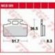 TRW LUCAS ZF KLOCKI HAMULCOWE KH151 ORGANIC HONDA ZB 50 MONKEY '88-'91, NH 125 LEAD '86-'88, SYM CINDERELA 50/125 '99-'02, MIO 5