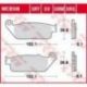 TRW LUCAS ZF KLOCKI HAMULCOWE KH196 SINTER ROAD/TRACK HONDA CBR 250R '88-'94/'11-'14, CB 600 HORNET '98-'15, CBF 600 '04-'10, VT