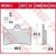 TRW LUCAS ZF KLOCKI HAMULCOWE KH252 SINTER ROAD/TRACK YAMAHA FZS/FZ6 600 '98-'10, YZF R6 '99-, MT-07 '14-'17, TRACER 700 '16-, F