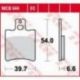 TRW LUCAS ZF KLOCKI HAMULCOWE KH193 ORGANIC APRILIA RS 50 '95-'98, SR 50 '93-'04, YAMAHA YA/YM 50 '95-'98, YQ 50 AEROX '96-'12,