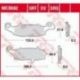 TRW LUCAS ZF KLOCKI HAMULCOWE KH229 SINTER TRACK KAWASAKI NINJA 400 '11-, ER-6 '06-'16, VN 900 '06-'17, VN 1500/1600 '00-'08, VN