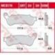 TRW LUCAS ZF KLOCKI HAMULCOWE KH388 SINTER ROAD/TRACK HONDA CBF 500 '04-'08, CB 600 HORNET '07-'15, CBF 600 '04-'13, VT 750 SHAD