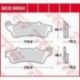 TRW LUCAS ZF KLOCKI HAMULCOWE KH261 SINTER STREET HONDA GL 1800 GOLD WING '01-'17, VFR 800F '06-'13, XL 1000V VARADERO '04-'11,