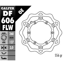 Galfer, brzdový kotouč plovoucí 260mm KTM, všechny modely,, Husaberg (NG140)
