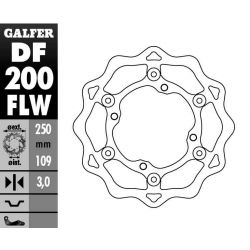 Galfer, brzdový kotouč, plovoucí, Kawasaki KXF 250/450 '06-, KLX 450 '07-
