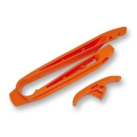 UFO, chránič zadní vidlice (slider řetězu) KTM EXC/EXCF '12-'23 oranžová barva