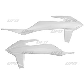 UFO, kryty chladičů, KTM SX/SXF '19-22, EXC/EXC-F 20-23, bílá barva