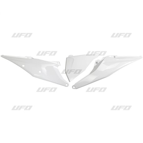 UFO, podsedlové tabulky, s víkem filtru KTM SX/SXF '19-22, EXC/EXC-F 20-23, bílá barva