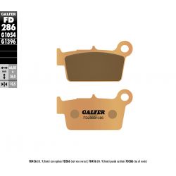 Galfer, brzdové desky KH367 Sintered (zlaté) Off-Road, zadní KX/KXF/RM/RMZ/WR/YZ/YZF