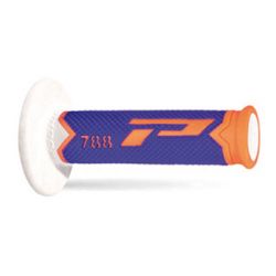 Progrip, gripy PG788 Off Road (22+25mm, dél.115mm), barva oranžová fluo/modrá/bílá (trojsměs.) (788-284)