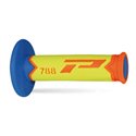 Progrip, gripy PG788 Off Road (22+25mm, dél.115mm), barva oranžová fluo/žlutá fluo/modrá (trojsměs.) (788-280