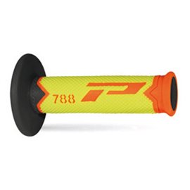 Progrip, gripy PG788 Off Road (22+25mm, dél.115mm), barva oranžová fluo/žlutá fluo/černá (trojsměs.) (788-281)